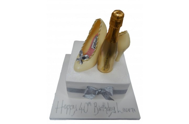 Shoes & Prosecco Cake